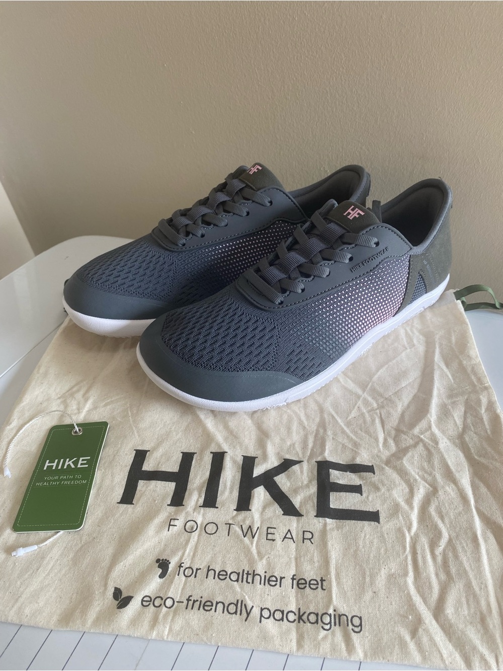 Hike Footwear Stride Gray/Pink accent Unisex